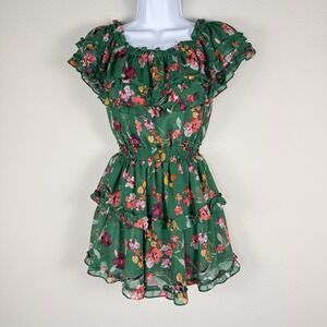 Misa Los Angeles Ruffle Mini Dress Womens 10 Cottage Coquette Party Feminine